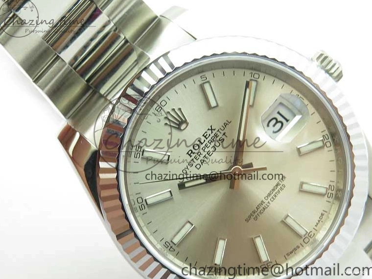 Edition DateJust 41 VSF 904L VS3235 Silver Bracelet 126334 Best on Dial 1:1 SS Oyster 0506